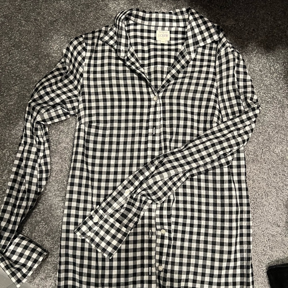 Womens Jcrew XS checkered flannel